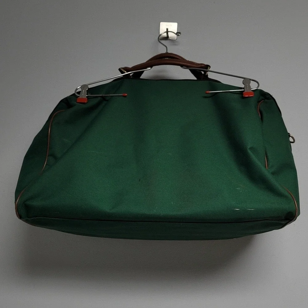 Vintage Polo Ralph Lauren Large Shoulder Strap Bag Green Brown Weekender